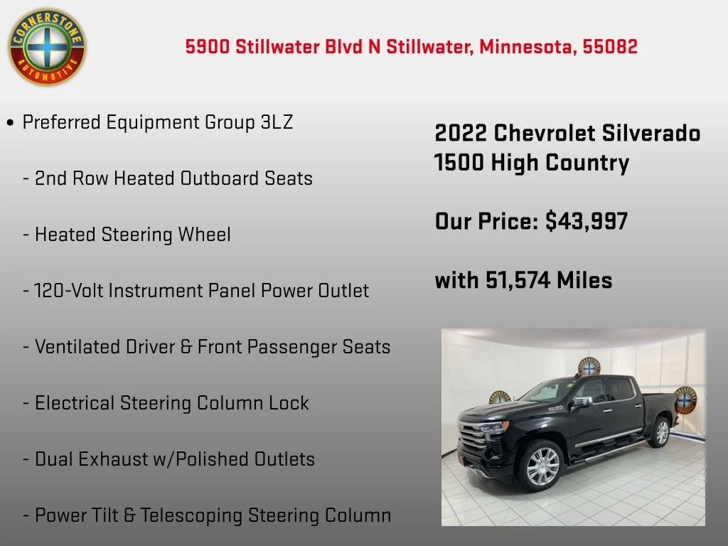 Used 2022 Black Chevrolet High Country image 25