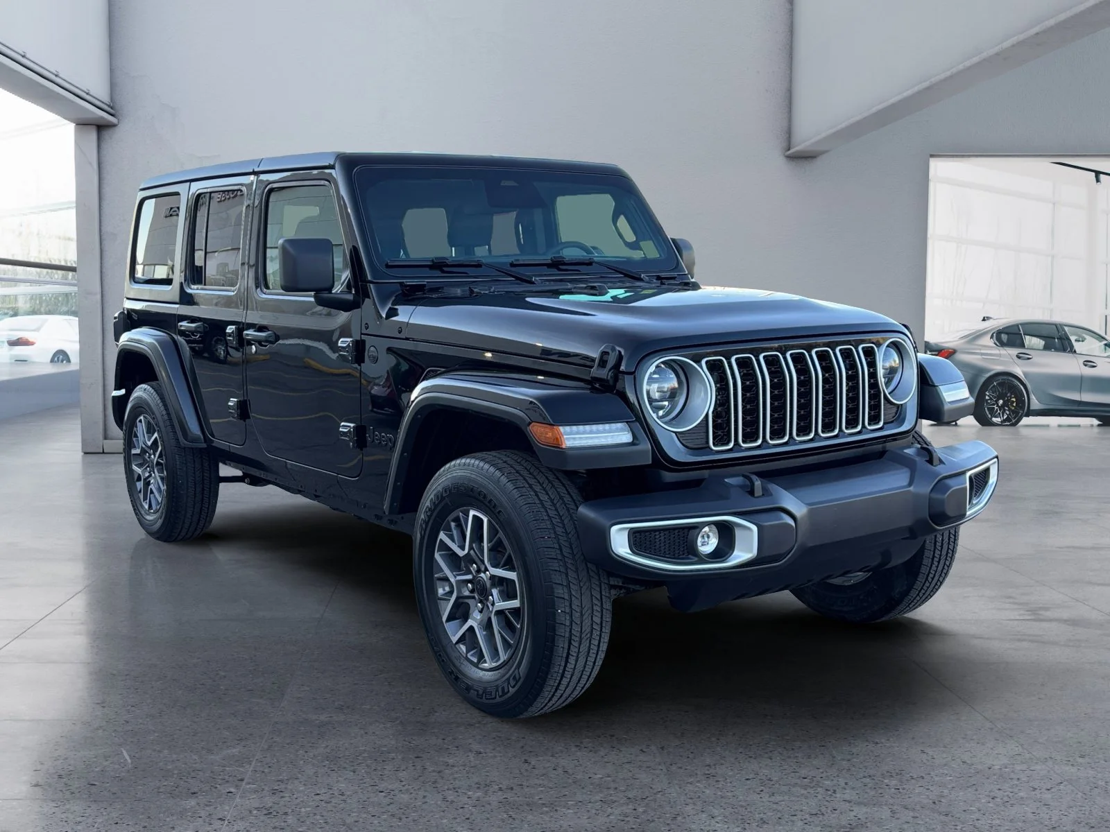 Used 2026 Diamond Black Crystal Pearl Jeep Sahara image 7