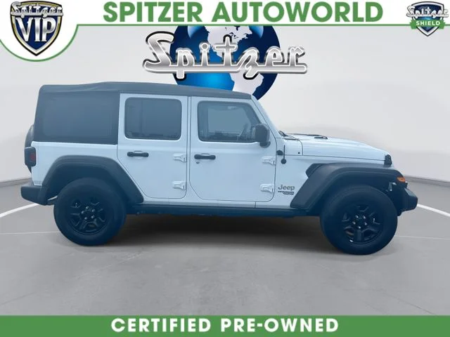 Used 2020 White Jeep Unlimited Sport image 10