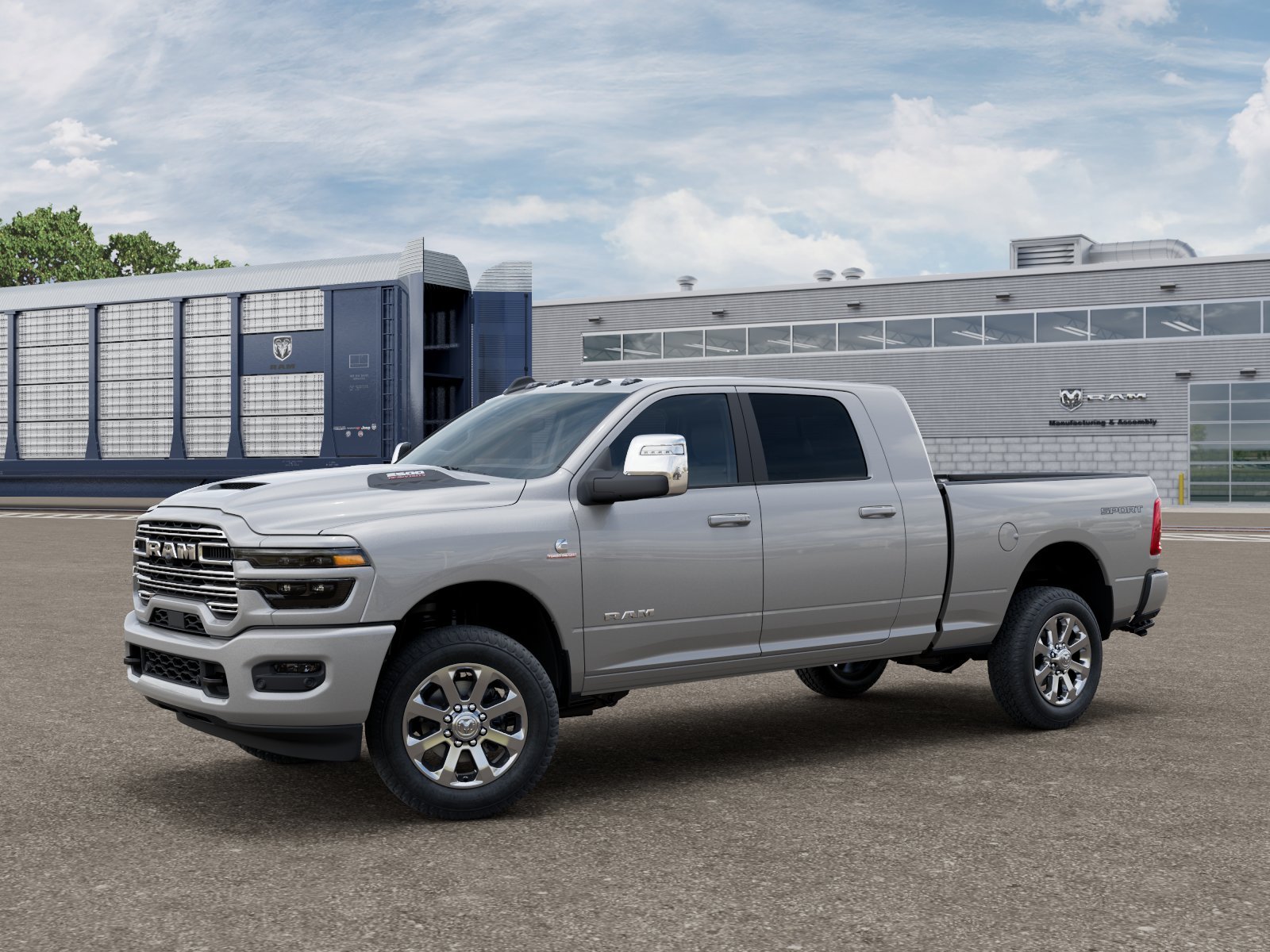 New 2026 Silver-Zynith Exterior Paint RAM Laramie image 2
