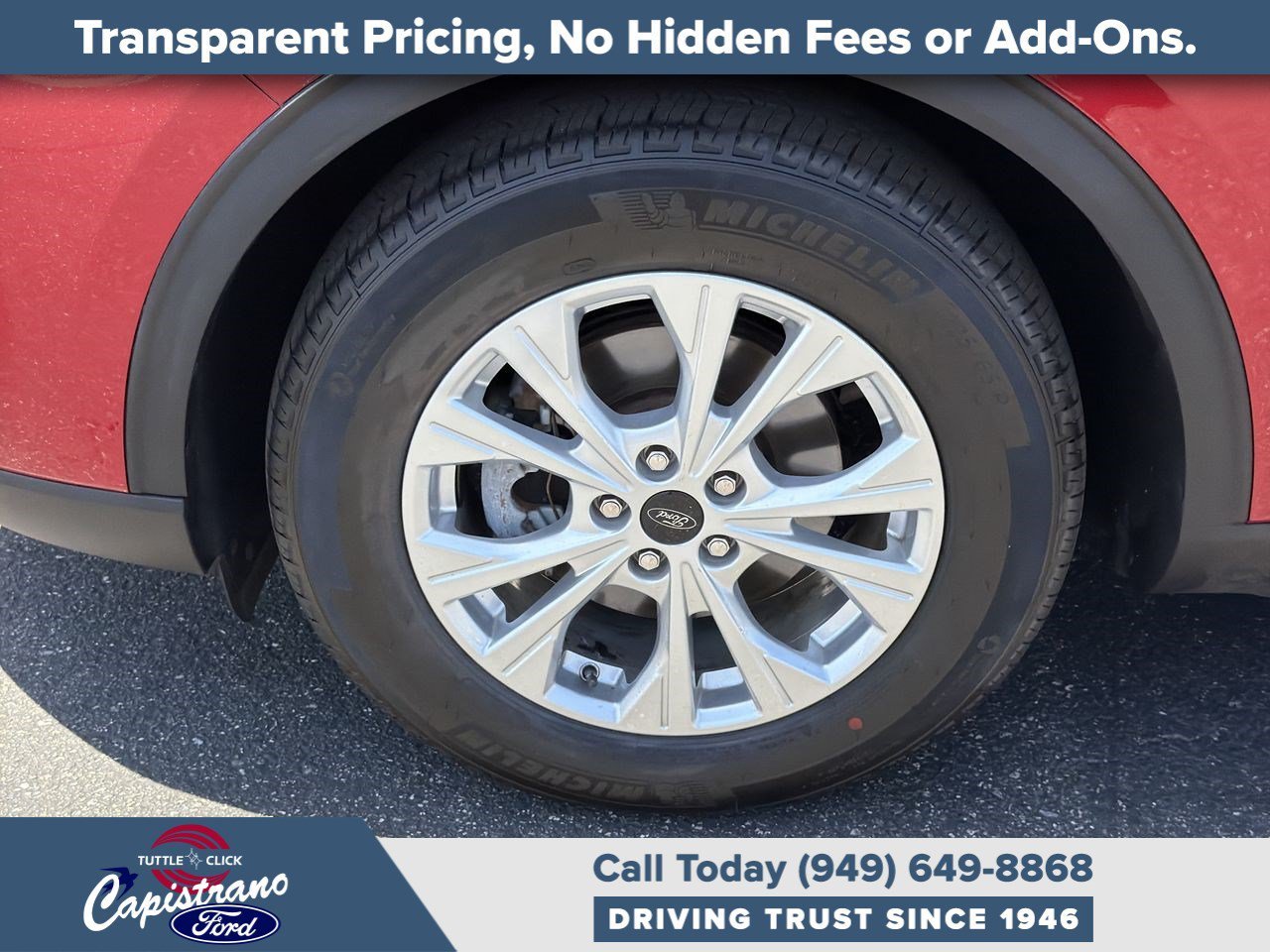 Used 2023 Rapid Red Metallic Tinted Clearcoat Ford Active image 20
