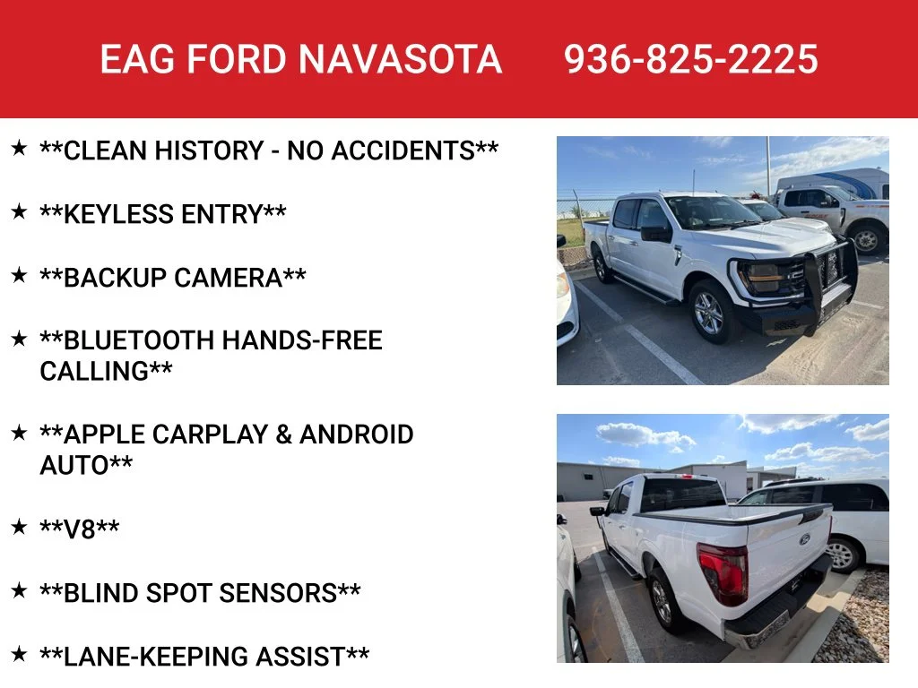 Used 2025 Oxford White Ford XLT image 4