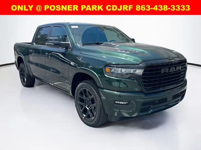 New 2026 Serrano-Green Metallic Exterior Paint RAM LARAMIE image 3
