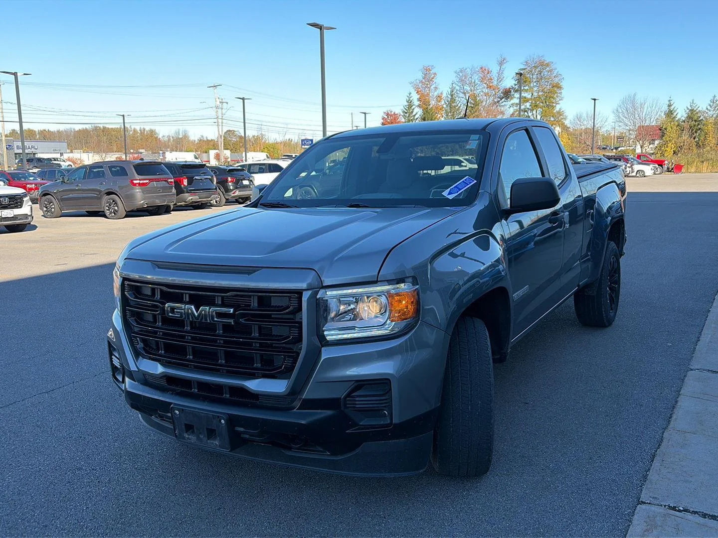 Used 2021 Satin Steel Metallic GMC 4WD Elevation Standard image 4