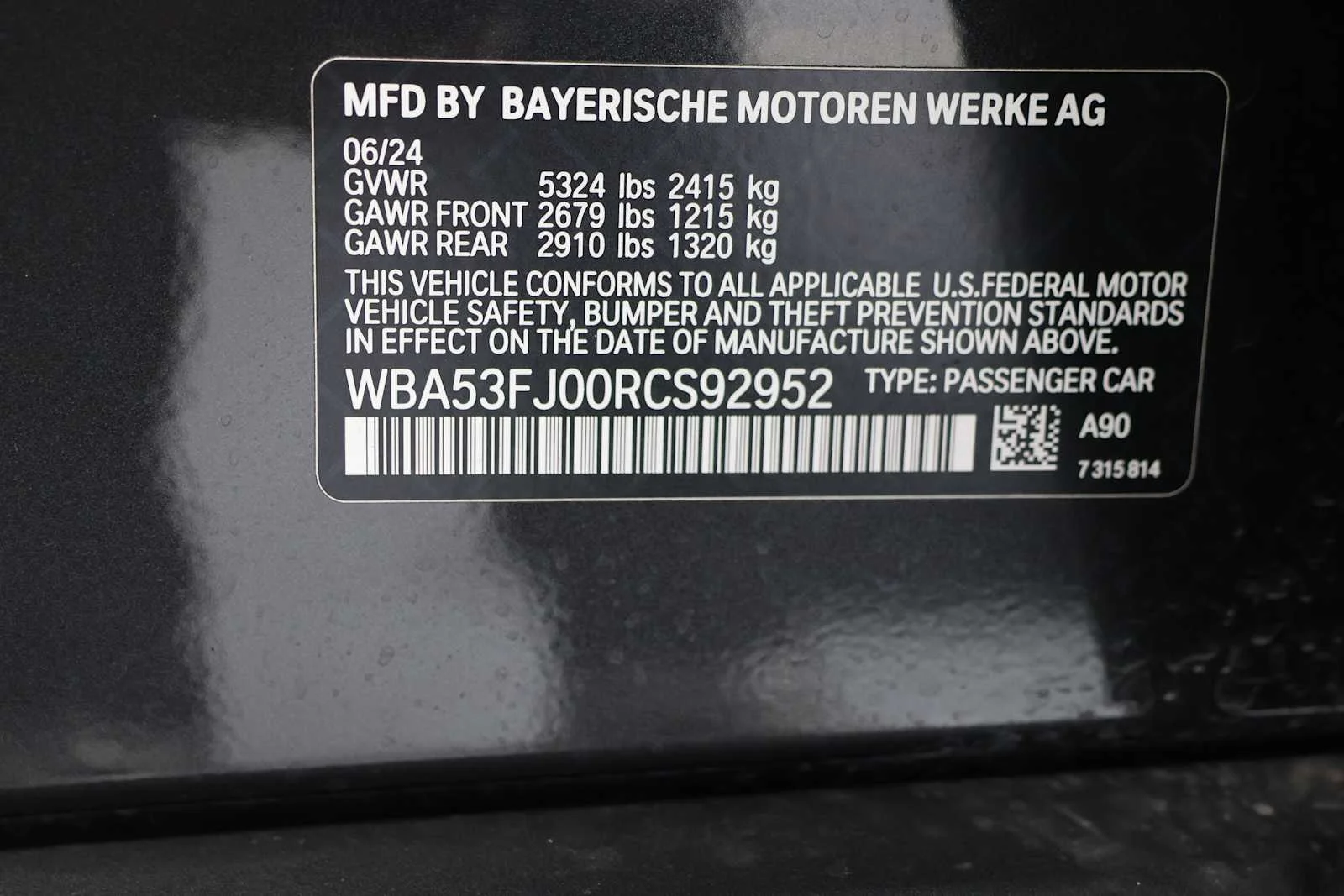 Used 2024 Dark Graphite Metallic BMW 530i xDrive image 28