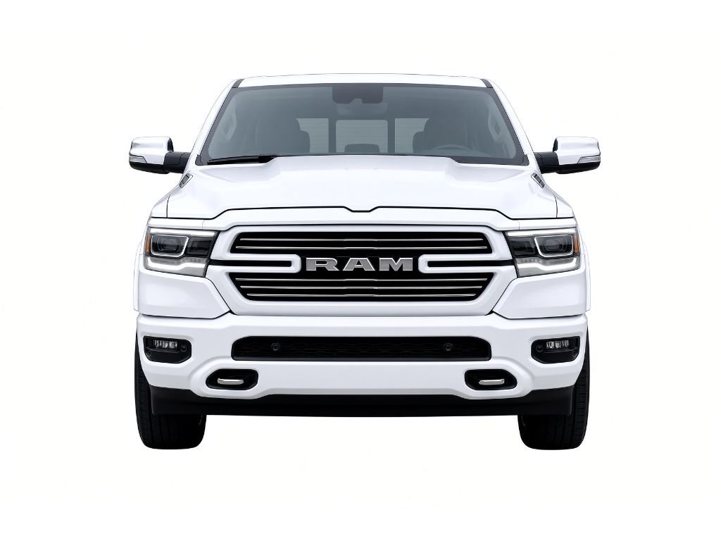 Used 2021 Bright White Clearcoat Ram Limited image 2