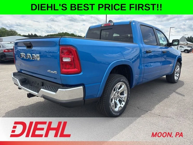 New 2026 Hydro Blue Pearl-Coat Exterior Paint RAM Big Horn/Lone Star image 3