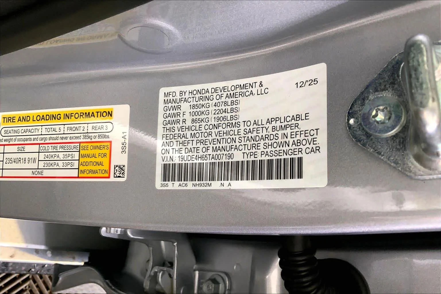 Used 2026 Solar Silver Metallic Acura With A-Spec Technology Package image 13