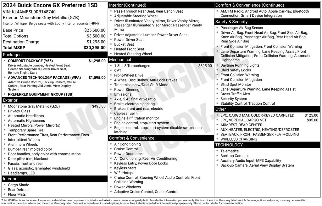 Certified Used 2024 Moonstone Gray Metallic Buick Preferred image 44