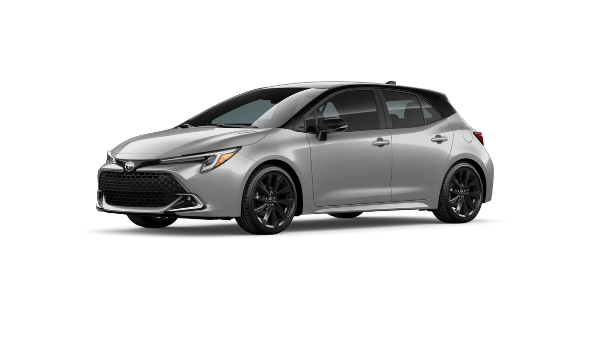 New 2026 Classic Silver Metallic with Midnight Black Metallic roof Toyota XSE image 2