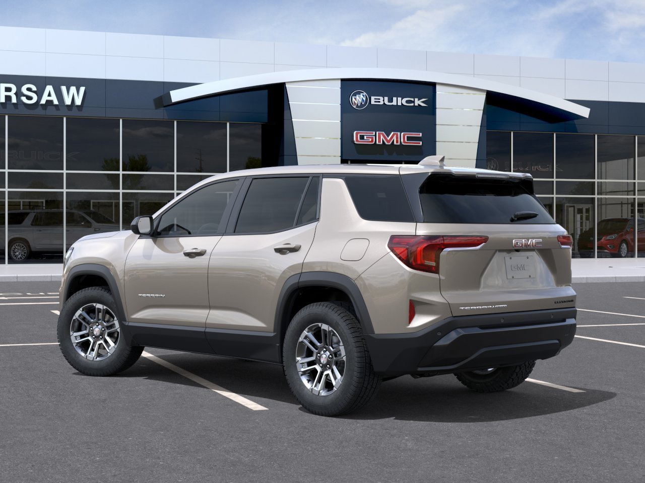 Used 2026 Riverstone Metallic GMC AWD Elevation image 3