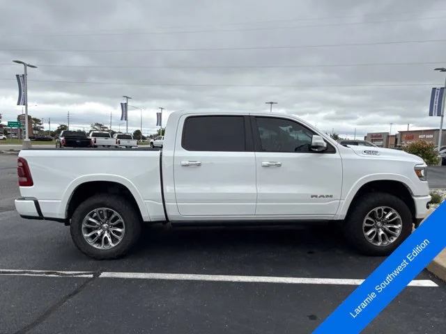 Used 2021 Bright White Clearcoat Ram Laramie image 8