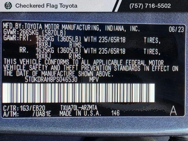 Used 2023 Magnetic Gray Metallic Toyota XLE image 23