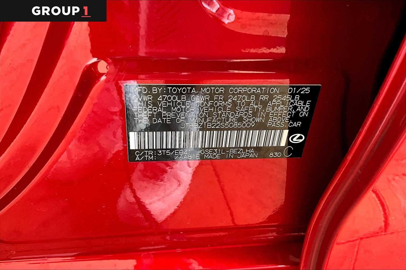 Used 2025 Infrared Lexus F SPORT Design image 34