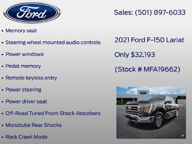 Used 2021 Black Ford Lariat image 18