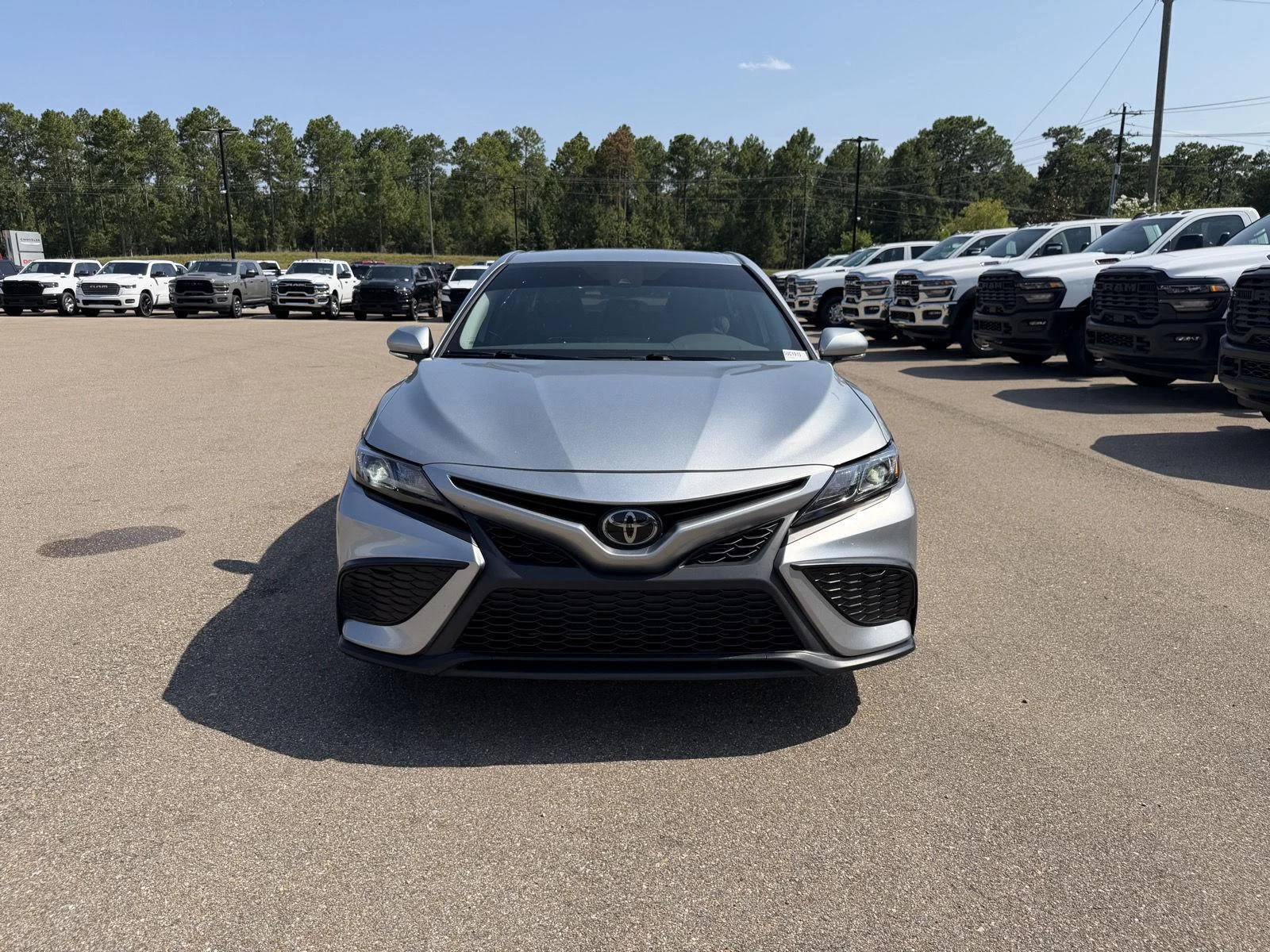 Used 2023 Celestial Silver Metallic Toyota SE image 2