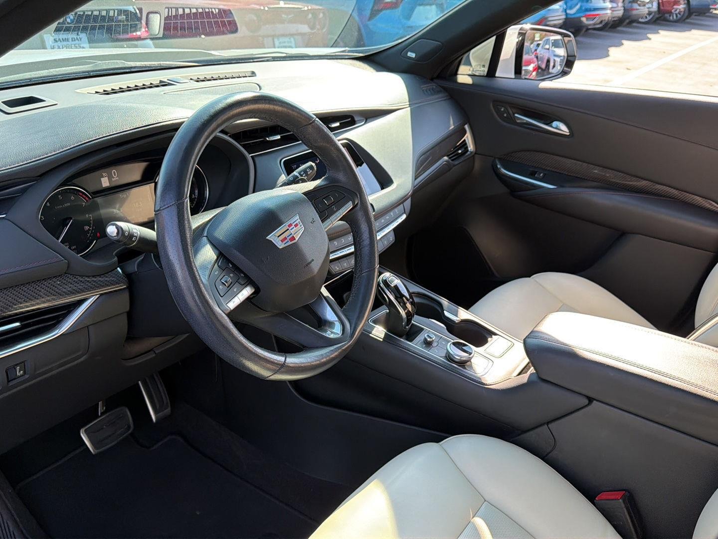 Used 2022 Crystal White Tricoat Cadillac AWD Sport image 3