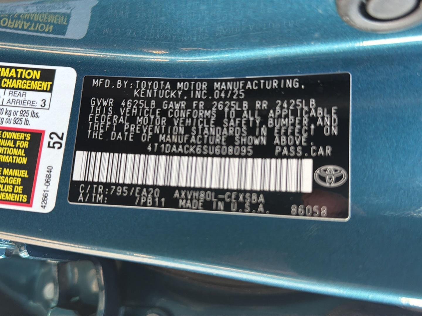 Used 2025 Ocean Gem Toyota SE image 39