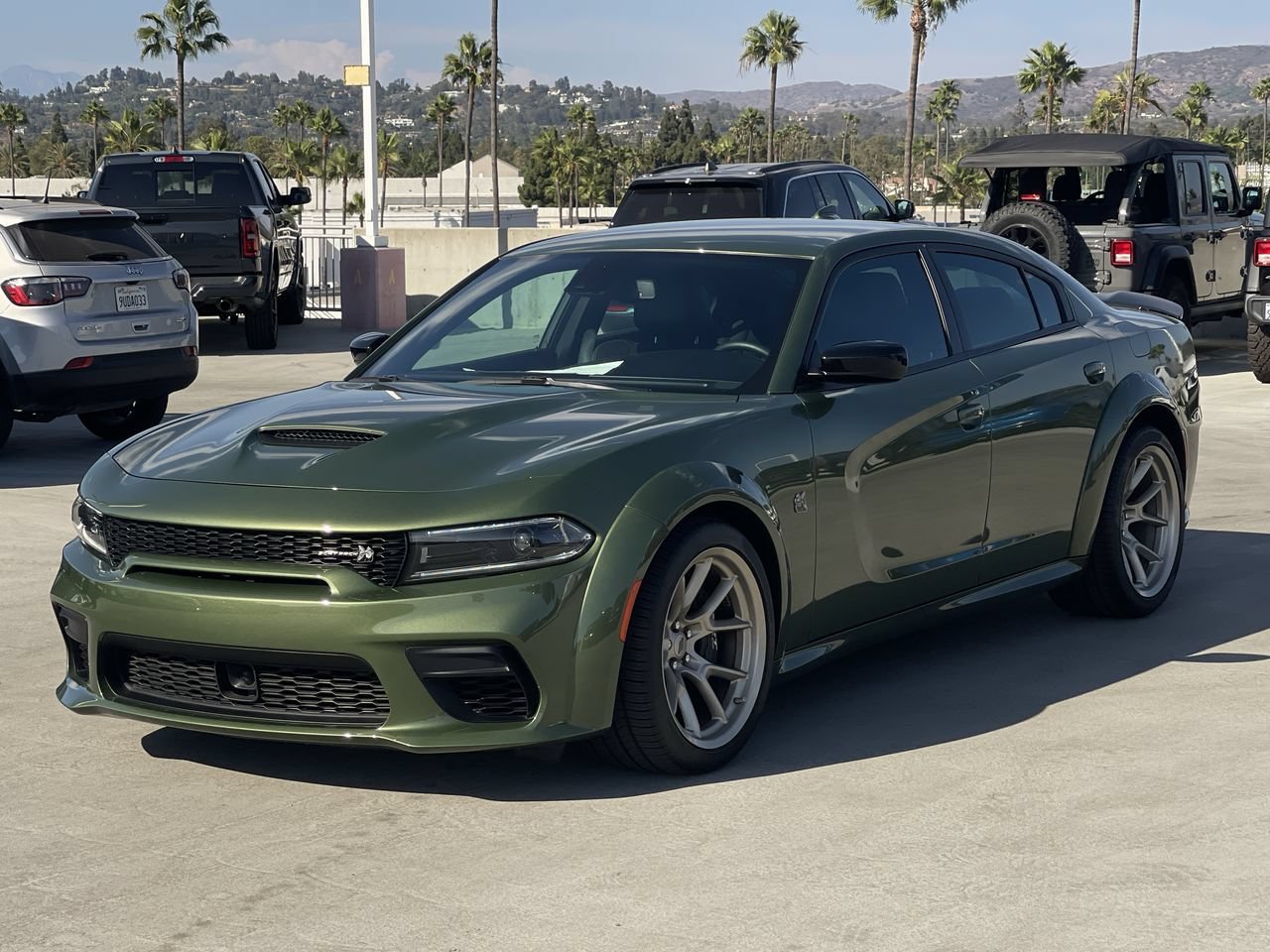Used 2023 F8 Green Dodge Scat Pack Widebody image 2