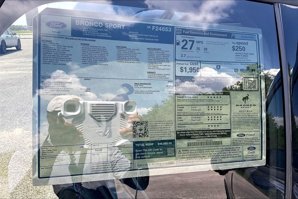 New 2025 Ford Bronco Sport Outer Banks 4D Sport Utility