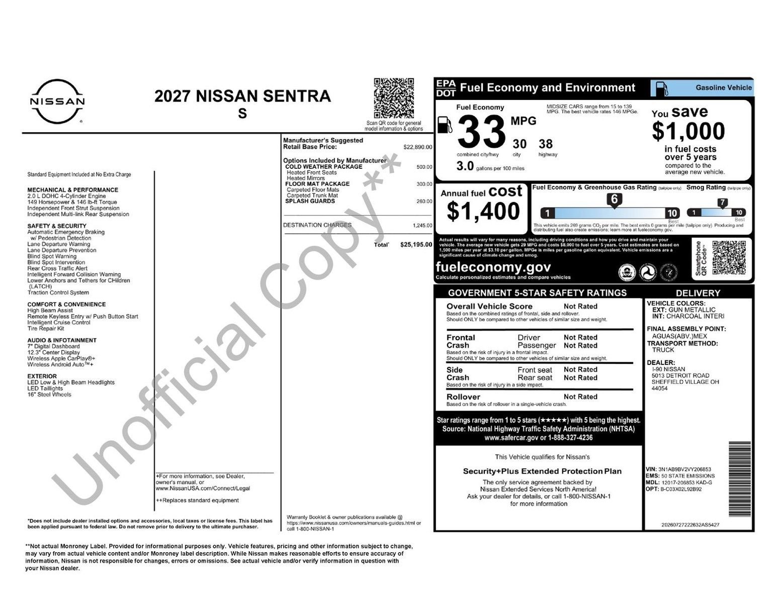 New 2027 Gun Metallic Nissan S image 38