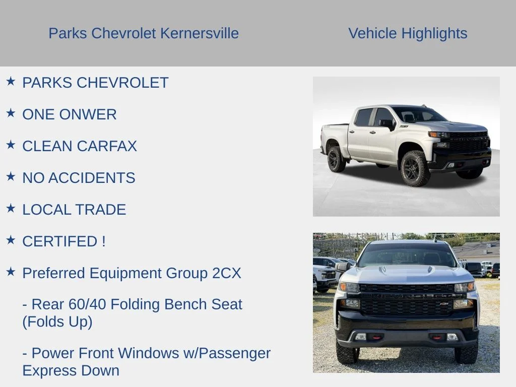 Used 2021 Silver Chevrolet Custom Trail Boss image 5