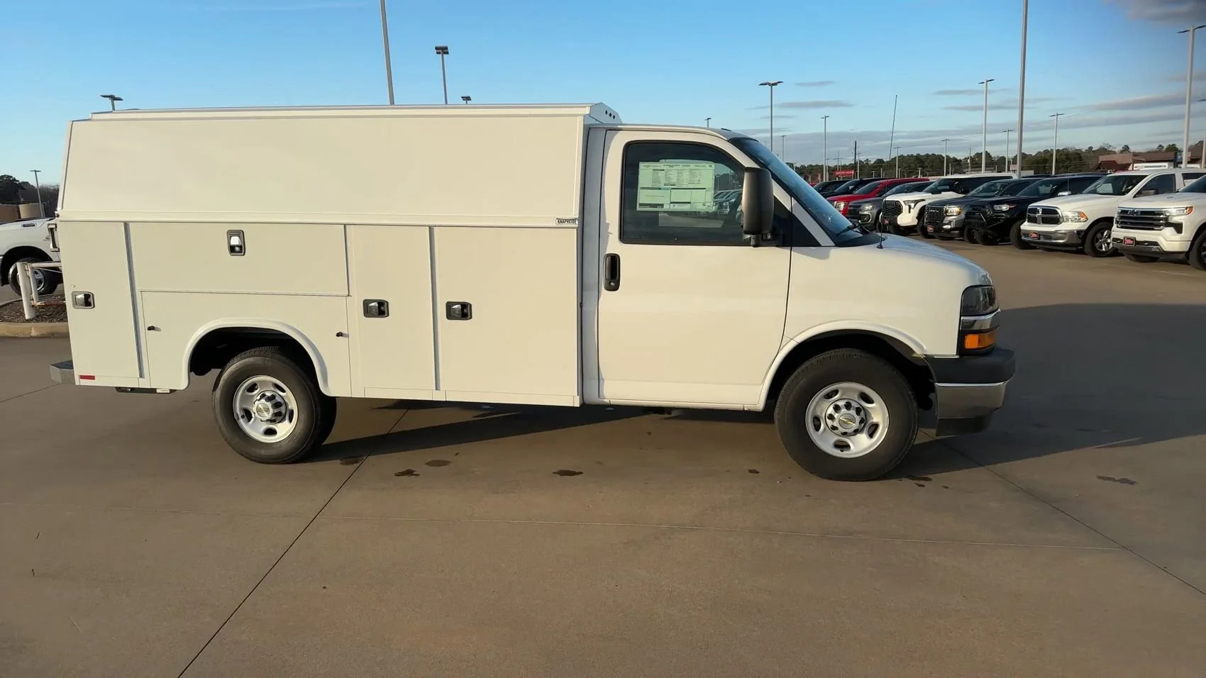 New 2025 Summit White Chevrolet Work Van image 2