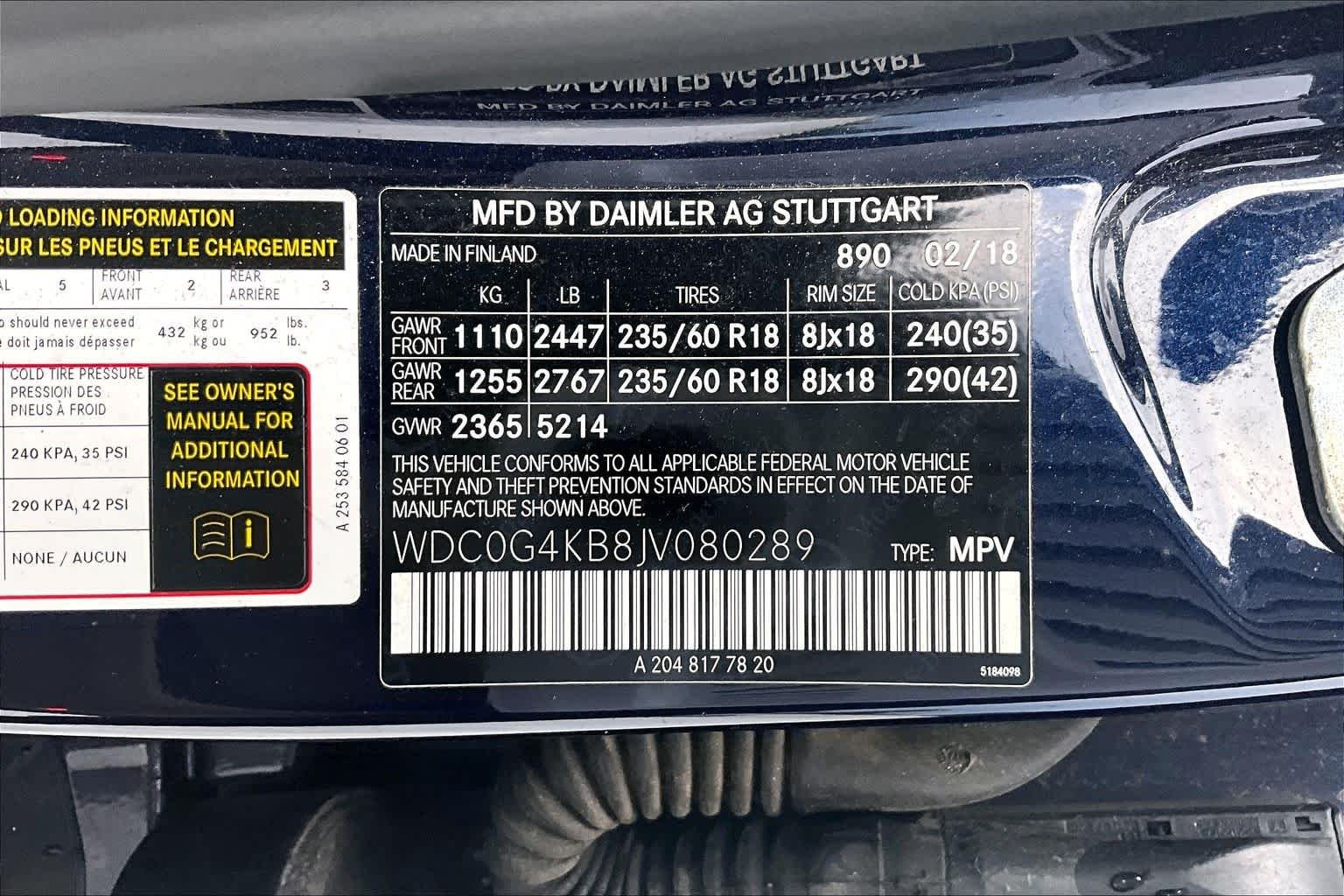 Used 2018 Lunar Blue Metallic Mercedes-Benz GLC 300 image 32