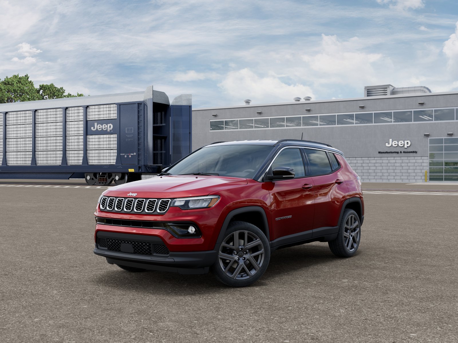 New 2026 Red Hot Pearl-Coat Exterior Paint Jeep Limited image 1