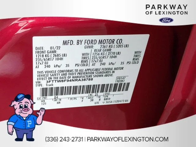 Used 2022 Red Ford Lariat image 37