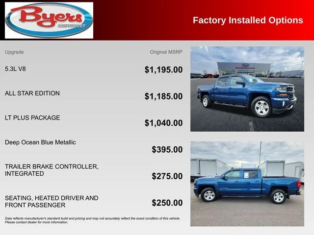 Used 2018 Blue Chevrolet LT image 10