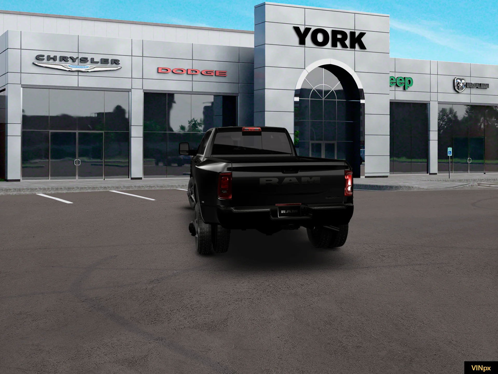 New 2027 Diamond Black Crystal Pearl-Coat Exterior Paint RAM Tradesman image 13