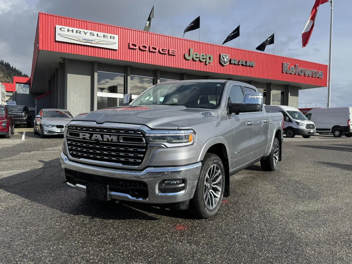 Used 2025 Silver RAM Limited Longhorn 4x4 Crew Cab 5