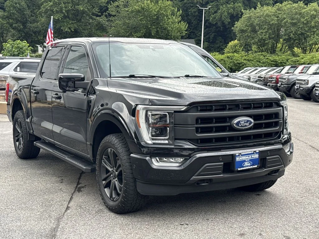 Used 2022 Agate Black Metallic Ford Lariat image 1