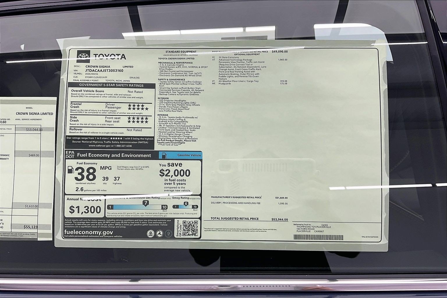 New 2026 Storm Cloud Toyota Limited image 21