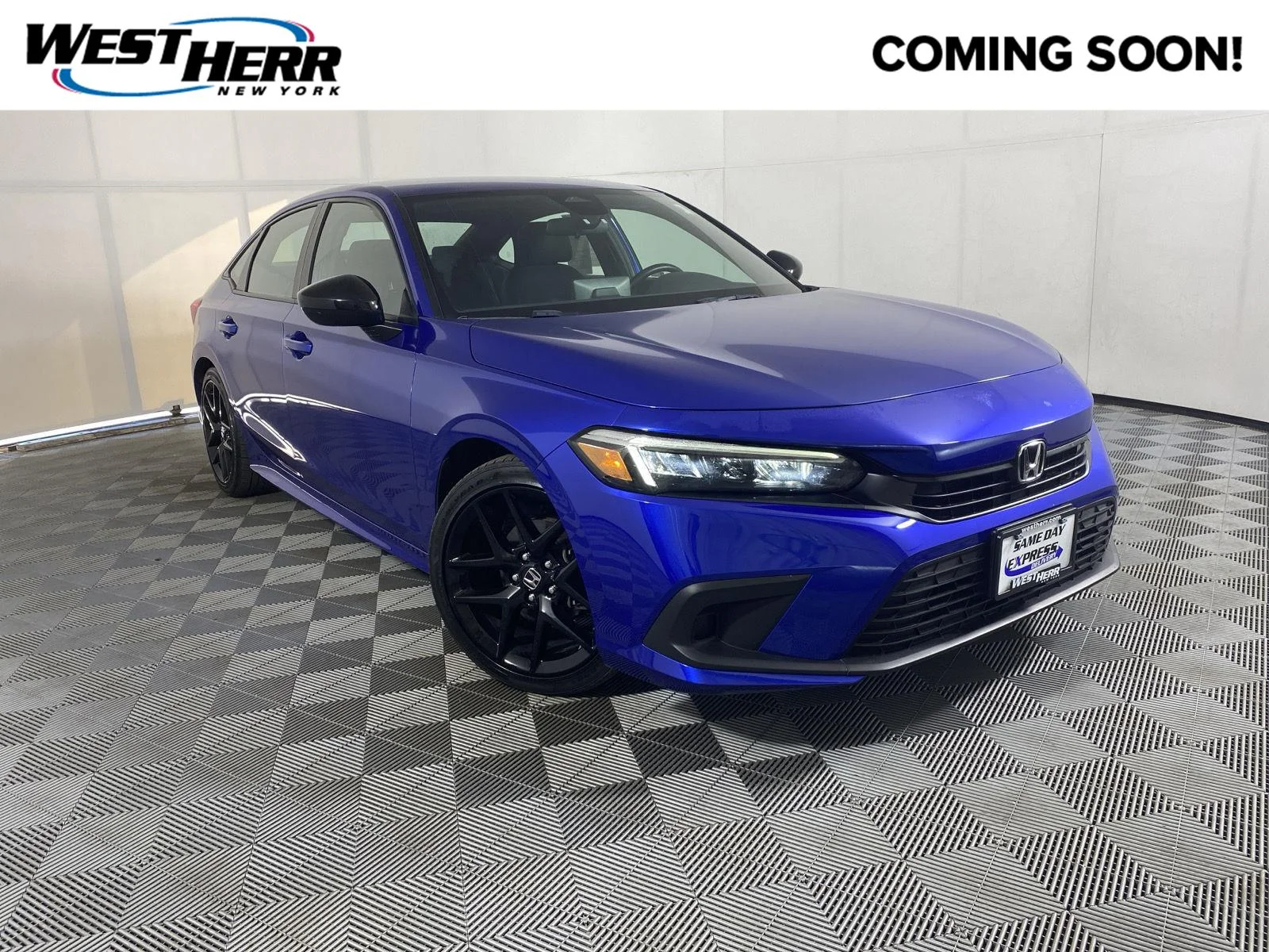 Used 2024 Aegean Blue Metallic Honda Sport image 1