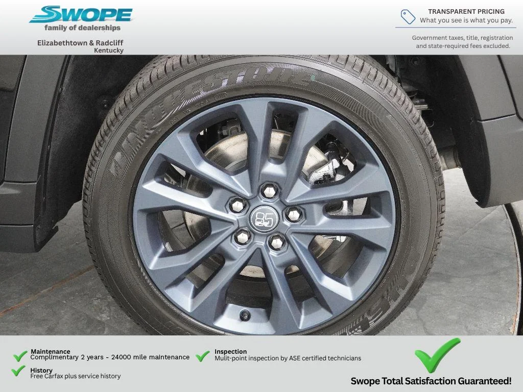 New 2026 Diamond Black Crystal Pearl-Coat Exterior Paint Jeep 85th Anniversary Edition image 30