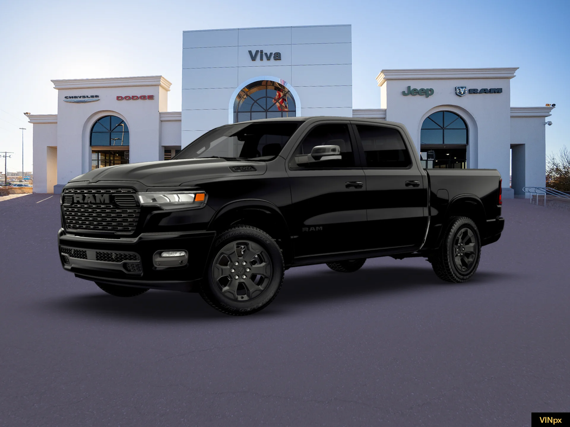 New 2026 Diamond Black Crystal Pearl-Coat Exterior Paint RAM Big Horn/Lone Star image 14