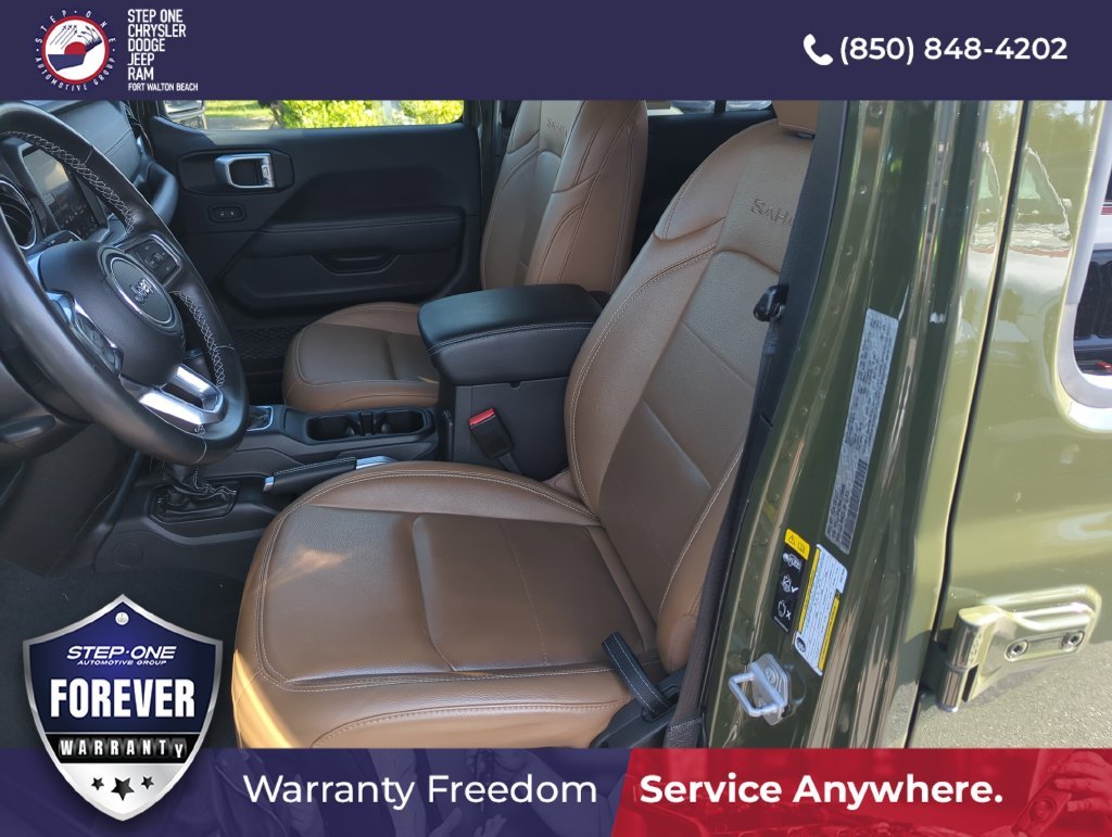 Used 2022 Green Jeep Unlimited Sahara 4xe image 11