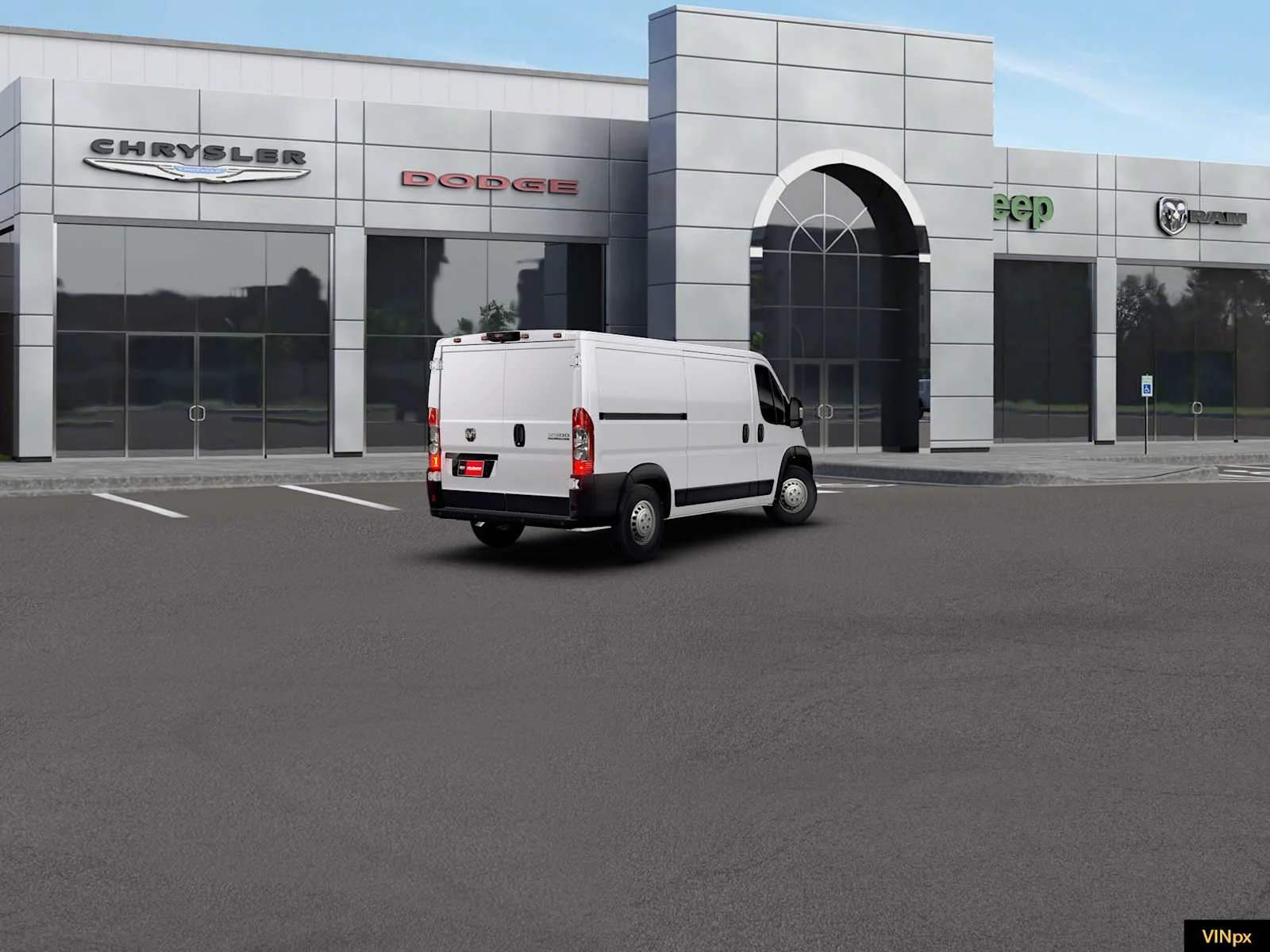 New 2026 Bright White Clear-Coat Exterior Paint RAM Tradesman image 7
