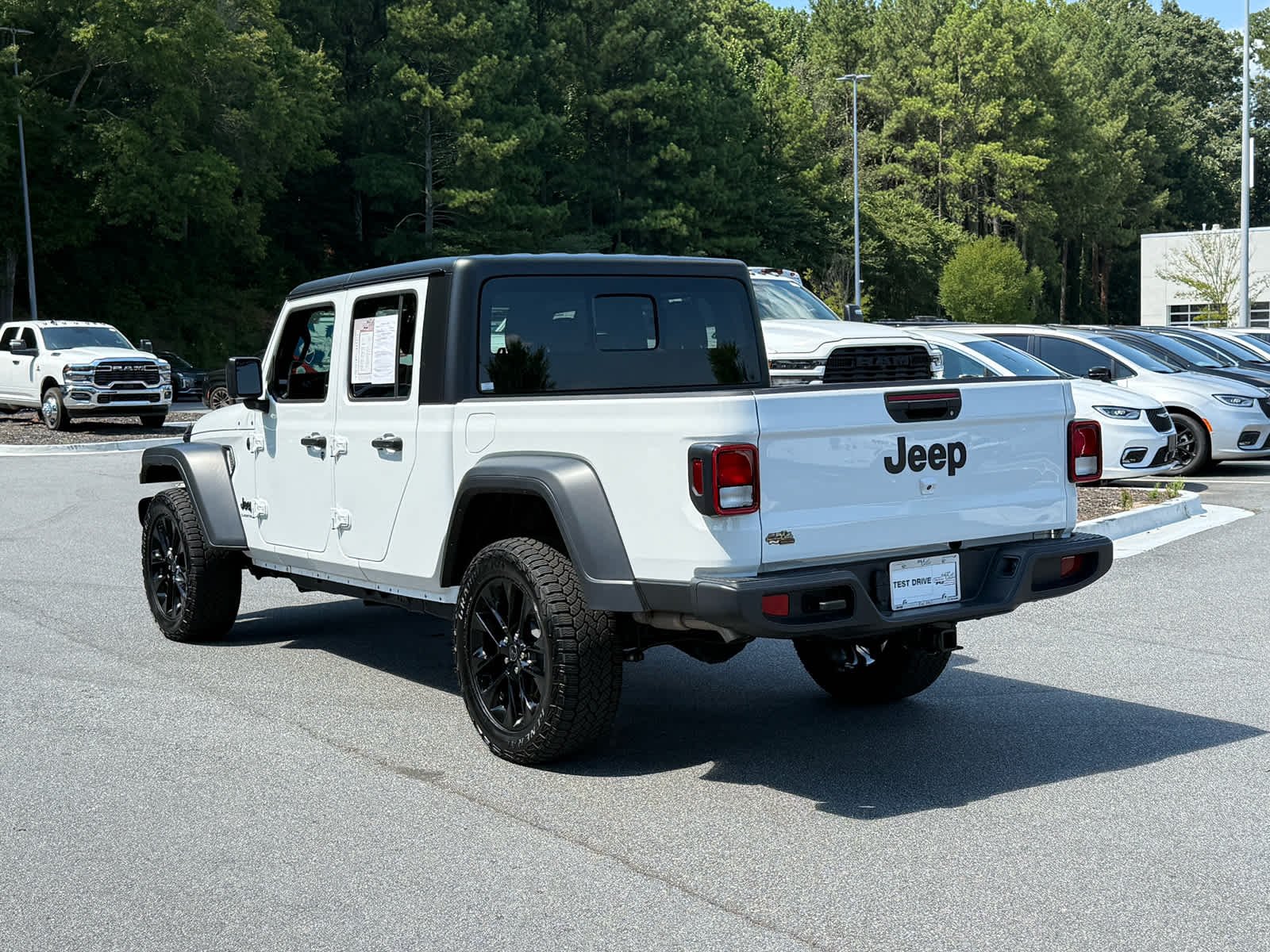 Used 2024 Bright White Clearcoat Jeep Sport image 3