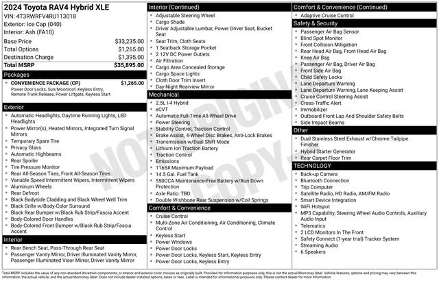 Certified Used 2024 White Toyota XLE image 9