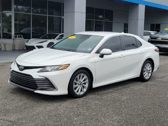 Used 2023 White Toyota LE image 2