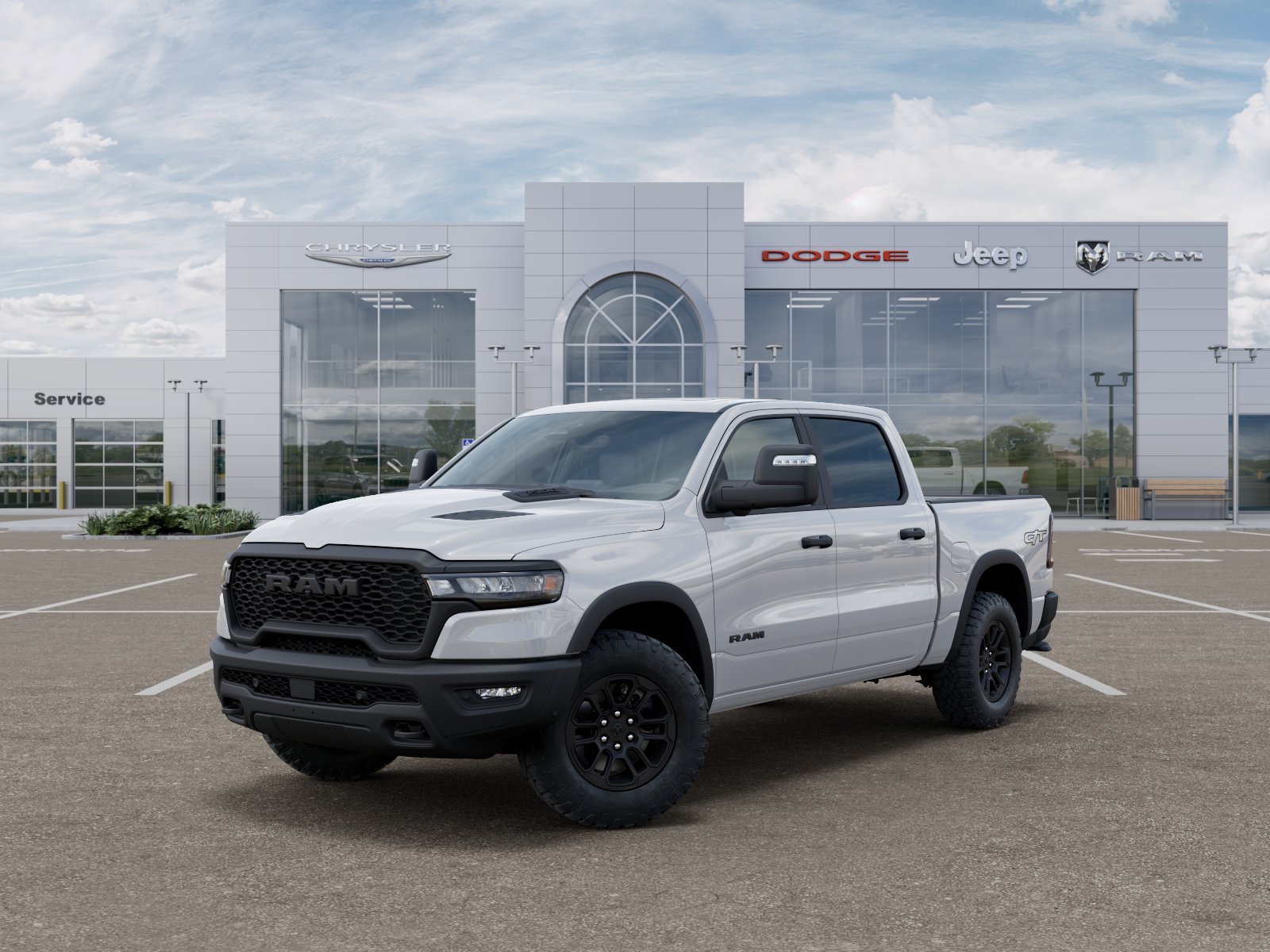 New 2026 Bright White Clear-Coat Exterior Paint RAM Rebel image 27