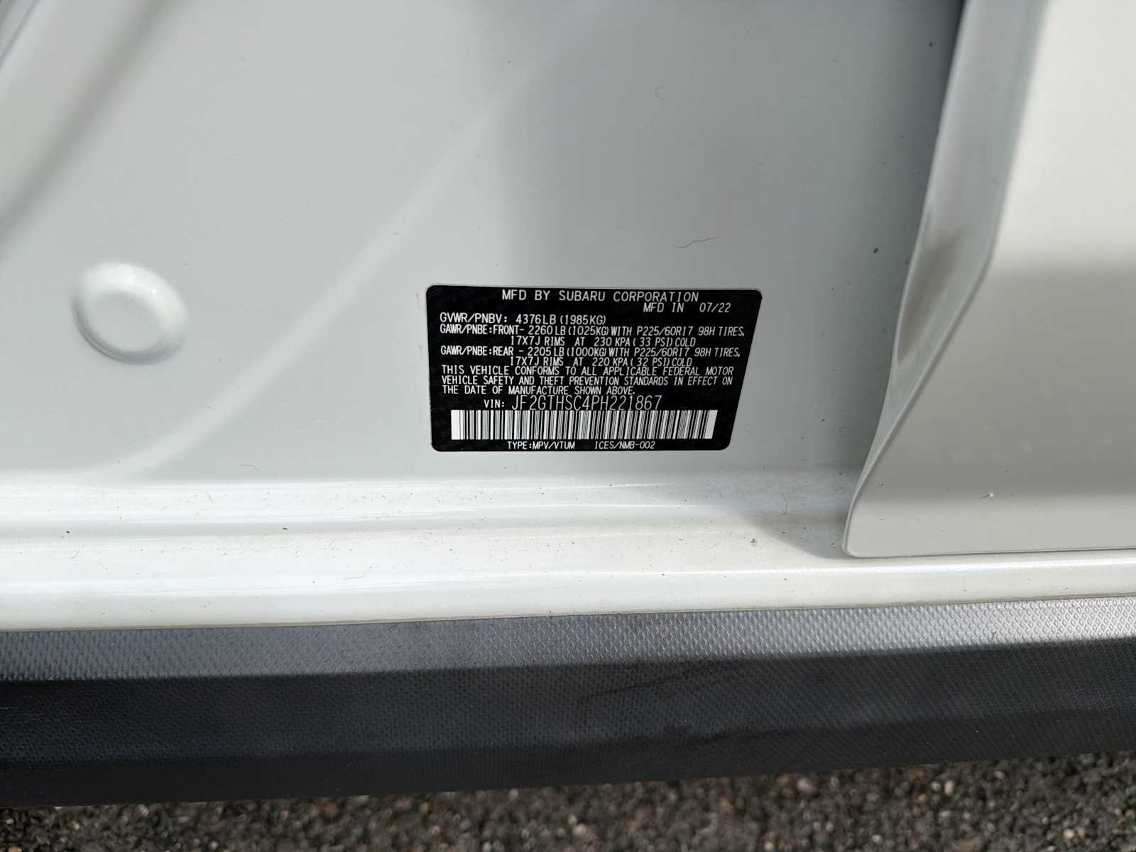 Used 2023 Crystal White Pearl Subaru Sport image 34