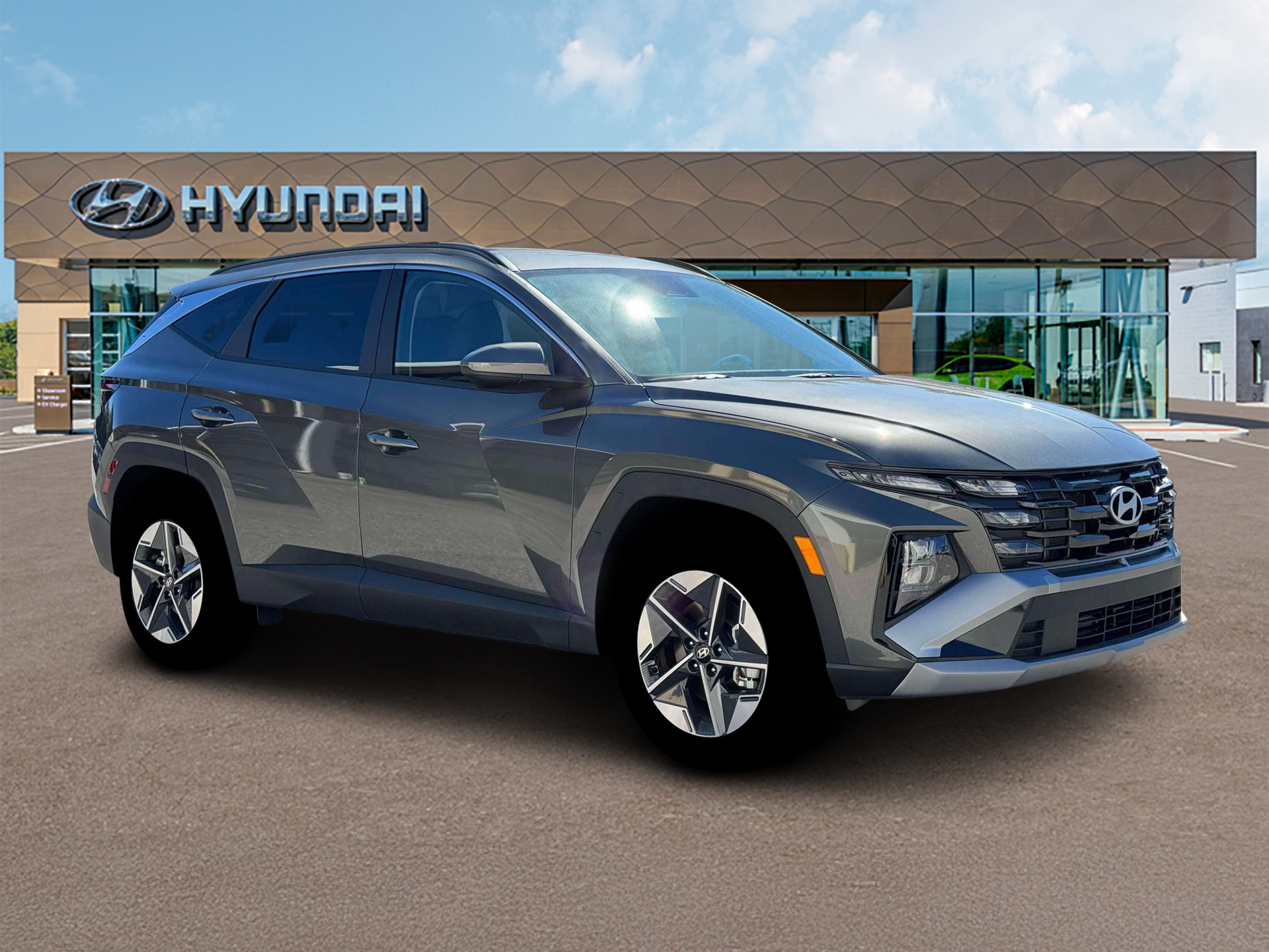 New 2026 Amazon Gray Hyundai SEL AWD image 9