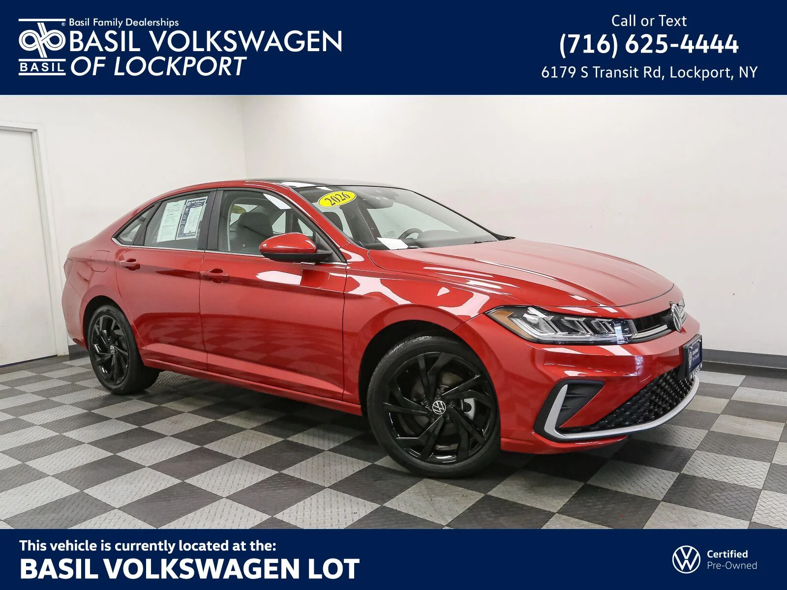 Certified Used 2026 Kings Red Metallic Volkswagen SE image 1
