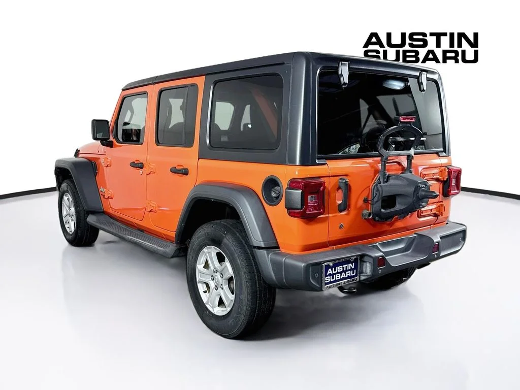 Used 2018 Orange Jeep Unlimited Sport S image 5