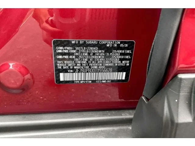 New 2026 CRIMSON RED PEARL Subaru Premium image 13