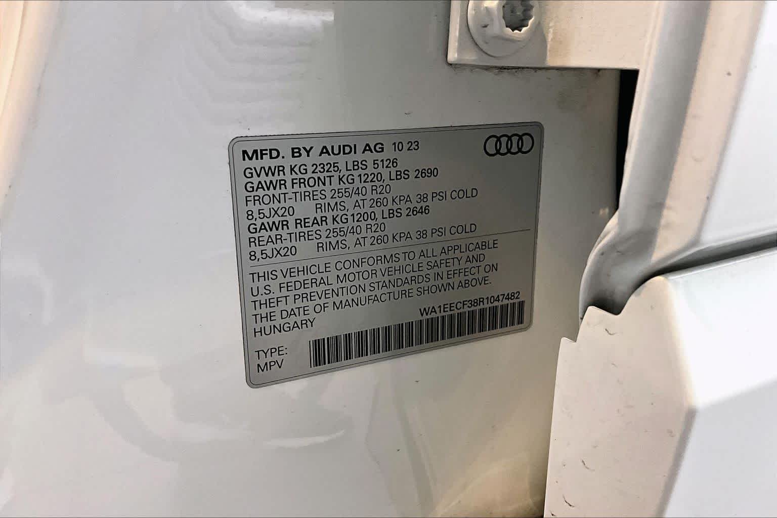 Used 2024 Glacier White Metallic Audi S line Premium Plus image 34